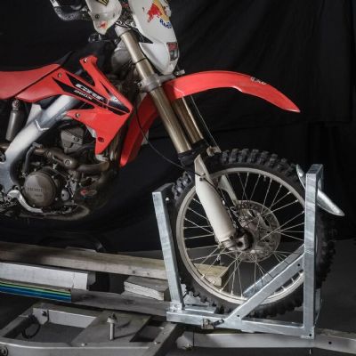 Julian Hill (A2) Motorbike locking rack for a trailer 